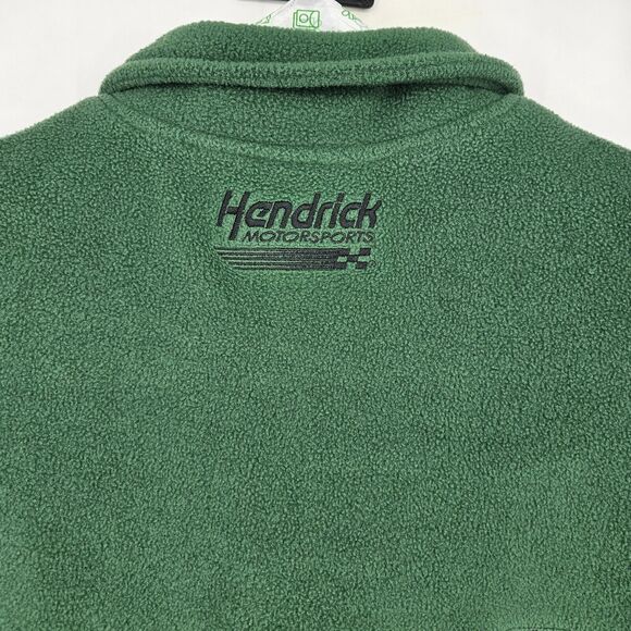 Dale Earnhardt Jr Fleece Mens Large #88 Amp Green Nascar 1/4 Zip Winners Circle - Picture 4 of 10
